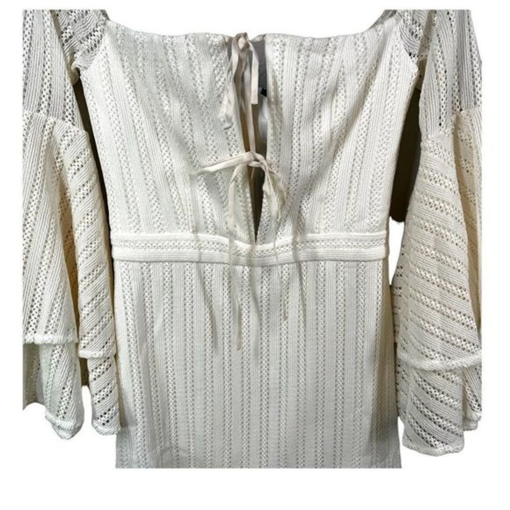 Michael Costello White Off-Shoulder Mini Dress - Picture 7 of 11
